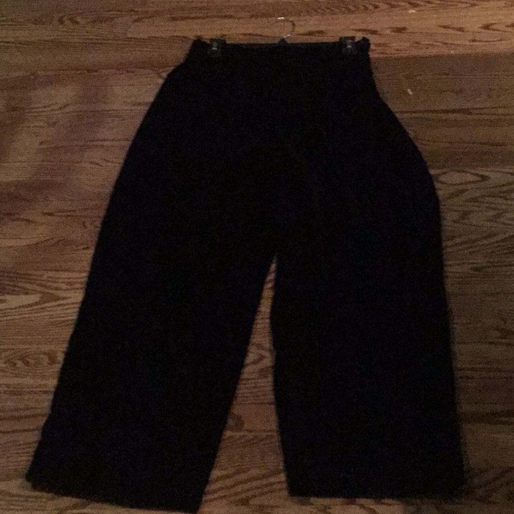 Black Velvet Trouser Pants